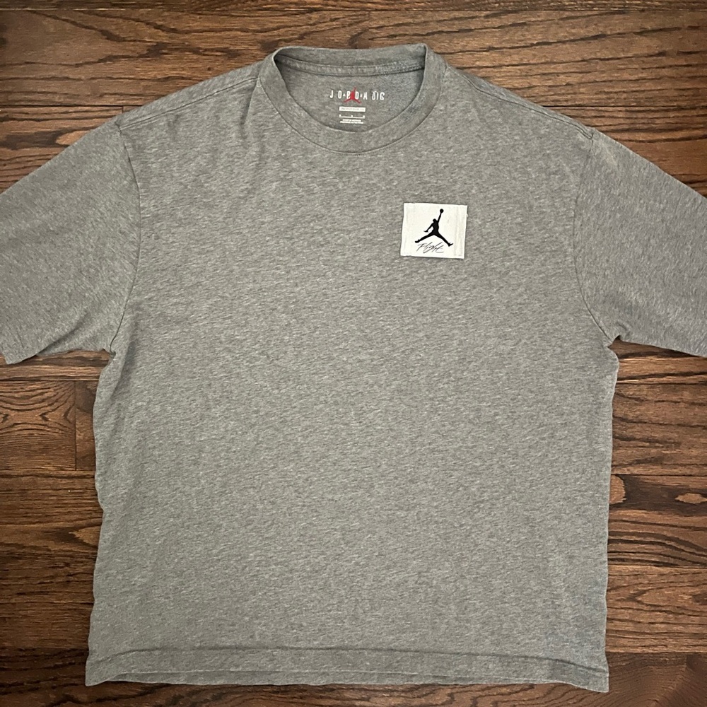 Gray Jordan Flight Oversized Men's T-Shirt.  Size medium.